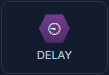 The DELAY palette icon