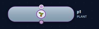 The PLANT node as it appears on the StoryGraph canvas