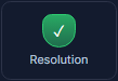 The Resolution palette icon