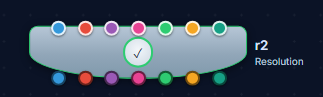The Resolution node as it appears on the StoryGraph canvas