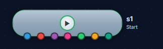 The Start node as it appears on the StoryGraph canvas
